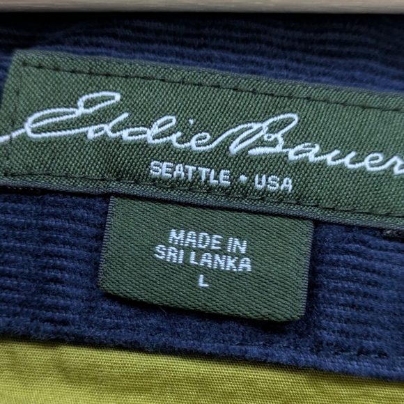 Eddie Bauer Corduroy Navy Jacket - Picture 3 of 14